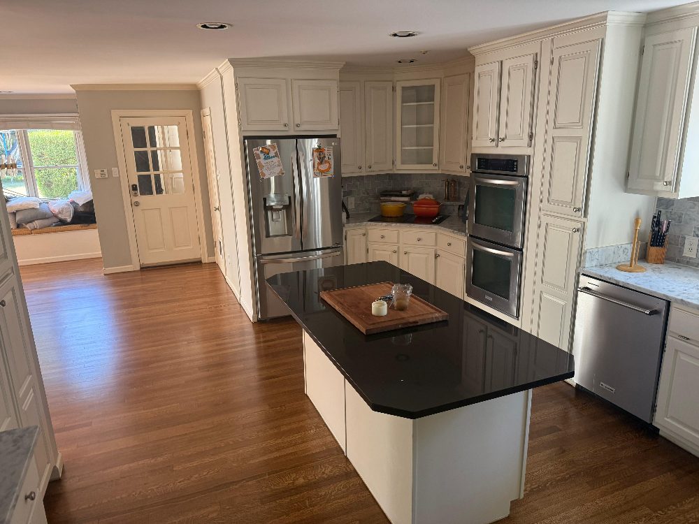 Spotless kitchen after cleaning